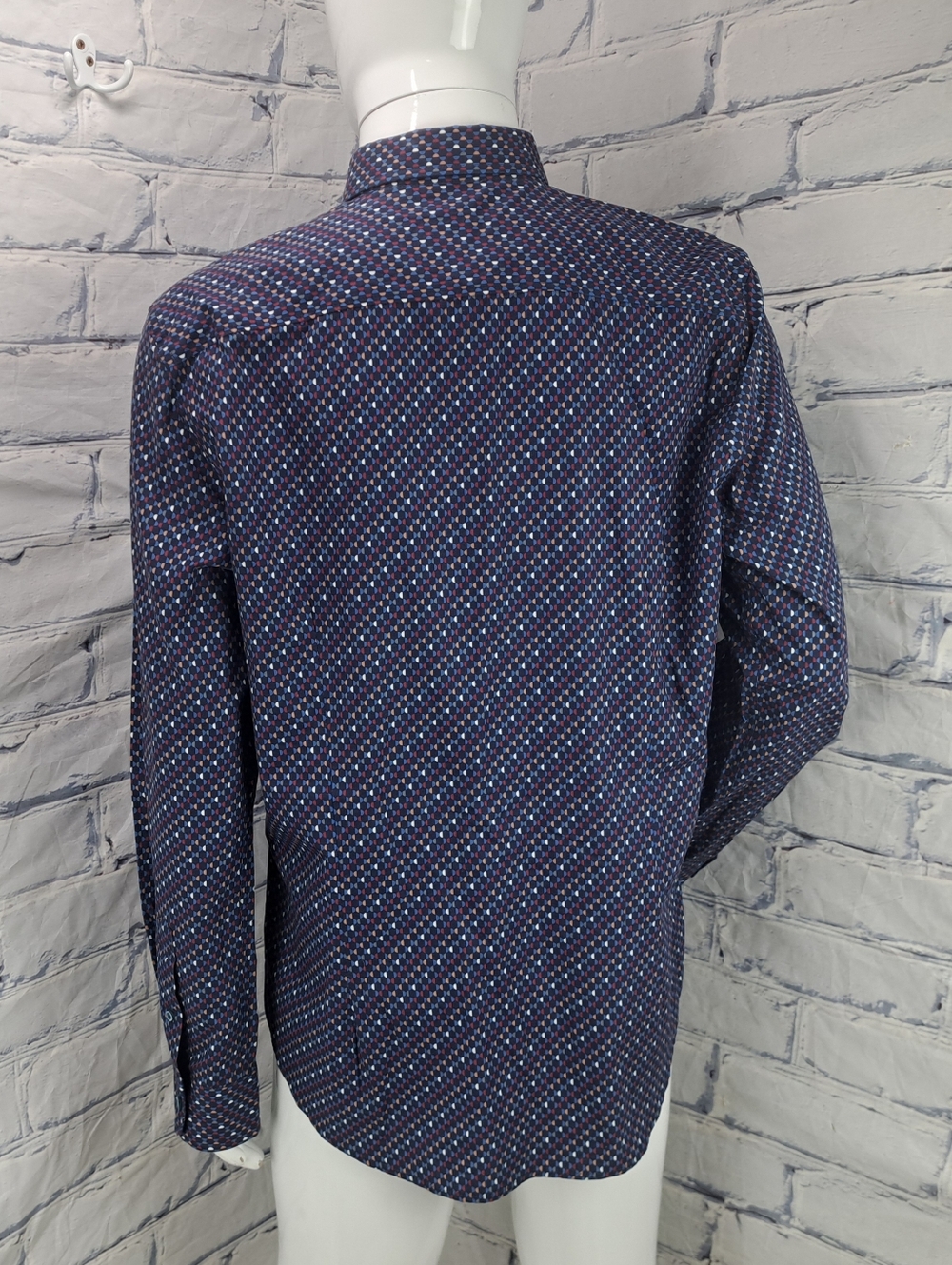 NWT Robert Graham Men's Tailored Fit Dress Shirt Colorful Retro Pattern XL - Picture 8 of 15